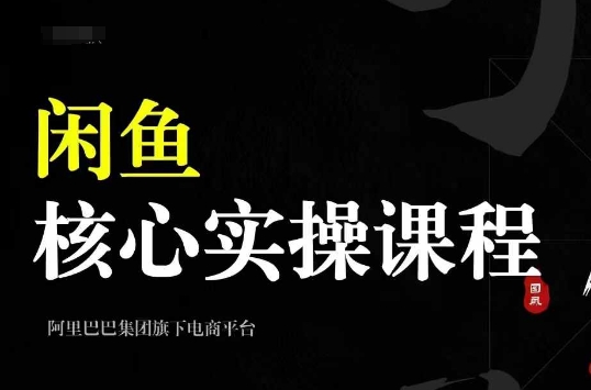 024闲鱼核心实操课程，从养号、选品、发布、销售，教你做一个出单的闲鱼号"